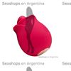 Estimulador con forma de rosa para el clitoris